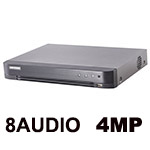 DVR 08CH 4MP CON 8 AUDIOS HIKVISION DS-7208HQHI-K1(S)