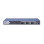 SWITCH POE 24 PUERTOS NO ADMINISTRABLE 2P FIBRA OPTICA HIKVISION DS-3E0526P-E