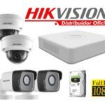 Kit 4 Cámaras Seguridad IP 2 Megapixeles con POE Hikvision KITIP4_2MP