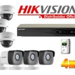 Kit 6 Cámaras Seguridad IP 4 Megapixeles con POE Hikvision KITIP6_4MP