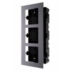 MONTAJE EMPOTRADO PARA TRES MODULOS DE VIDEOPORTERO  HIKVISION DS-KD-ACF3/PLASTIC
