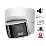 CAMARA IP 4MP PANORAMICA 180 GRADOS  CON STROBE Y ALARMA AUDIBLE COLOR VU HIKVISION DS-2CD2347G2P-LSU/SL